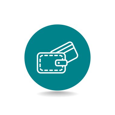 M-cüzdan ile kredi kartı simgesi