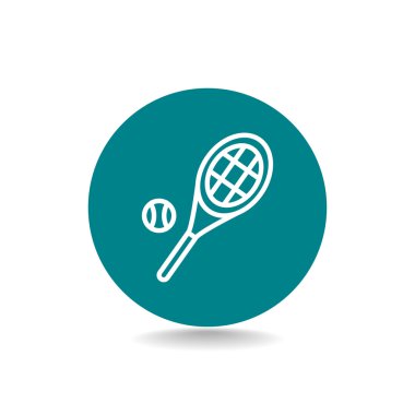 Tenis raketi topu simgesiyle