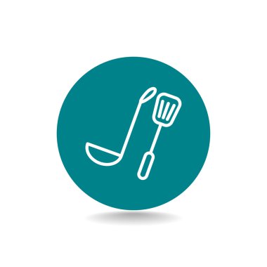 Kepçe ve spatula simgesi