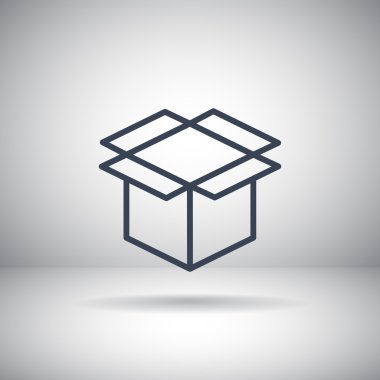 paket karton kutu simgesi