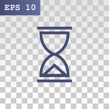 kum saati düz simgesi