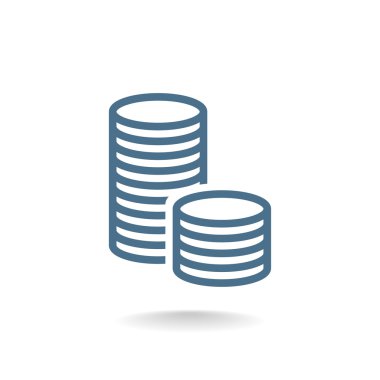 Para sikkeleri simgesi.