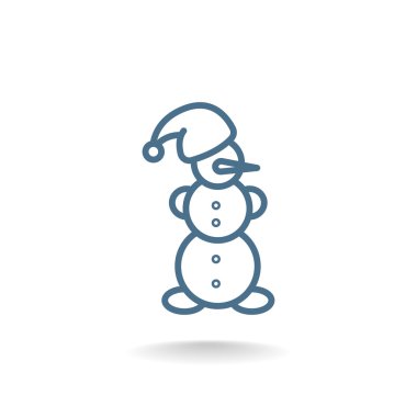 Yılbaşı kardan adam simgesi