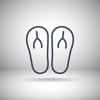 plaj terlikleri simgesi 