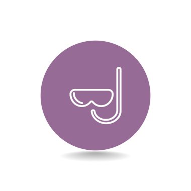 maske ve şnorkel simgesi