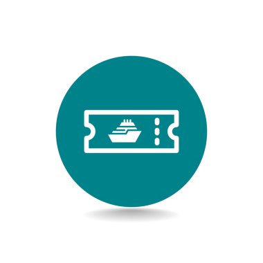 Cruise gemi bilet simgesi