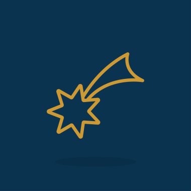 Noel yıldızı simge. 