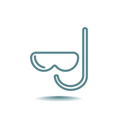 maske ve şnorkel simgesi