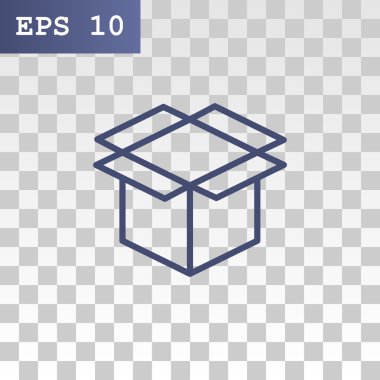 paket karton kutu simgesi