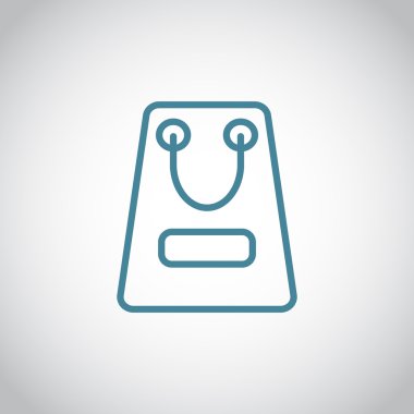 kağıt ambalaj ya da çanta simgesi