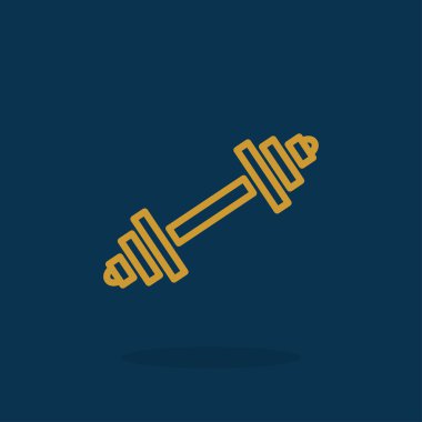 Fitness dumbbell simgesi