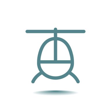 Helikopter uçak simgesi