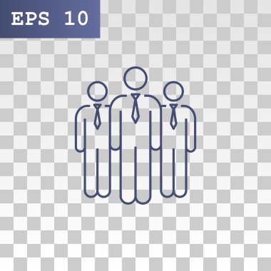 Grup iş insanlar simgesinin