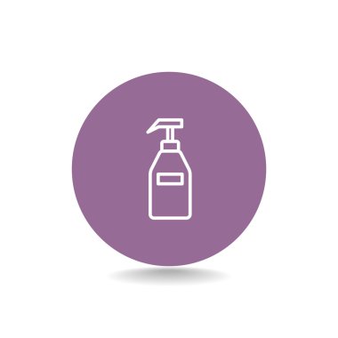 Jel, köpük veya sıvı sabun şişe simgesi