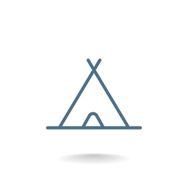 kamp çadırı simgesi