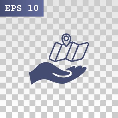 Konumu harita simgesi.