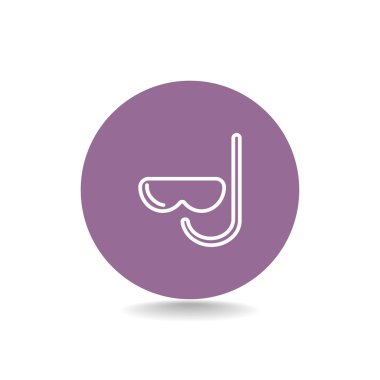 maske ve şnorkel simgesi