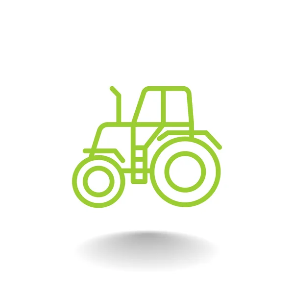 Icono tractor agrícola — Archivo Imágenes Vectoriales