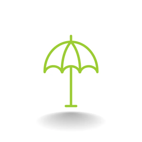 Beach parasol icon — Stock Vector