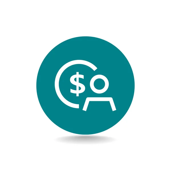 Employee wages icon — Stock Vector