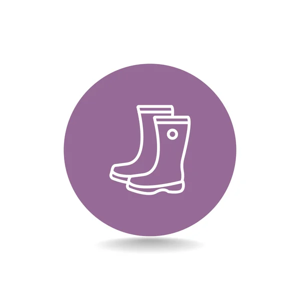 Gum boots icon — Stock Vector