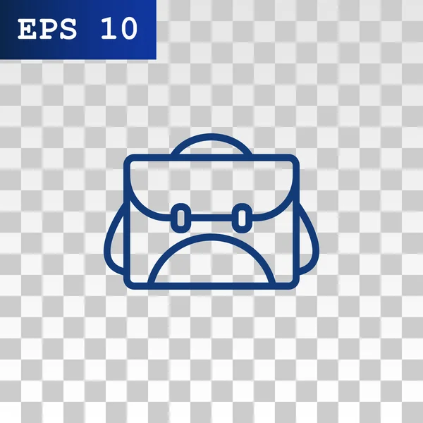 Escuela bolsa icono — Vector de stock