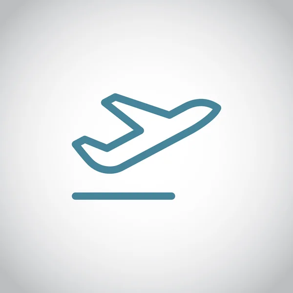 Icona dell'aereo passeggeri — Vettoriale Stock