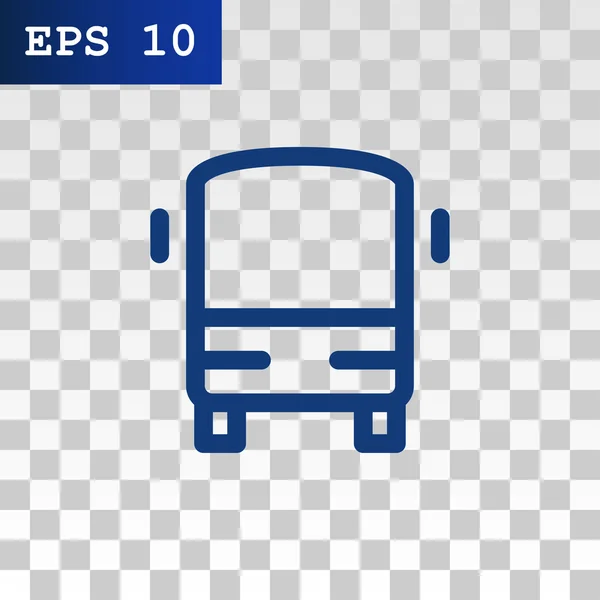 Personenvervoer bus pictogram — Stockvector