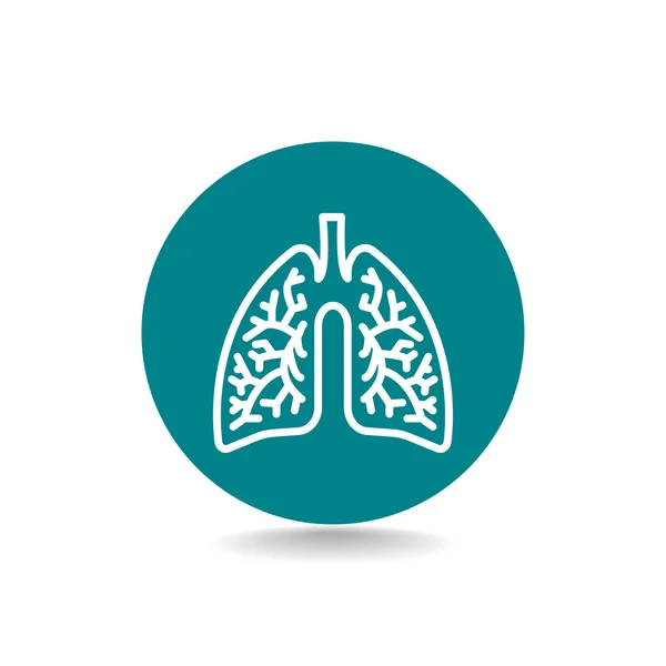 Human lungs icon — Stock Vector