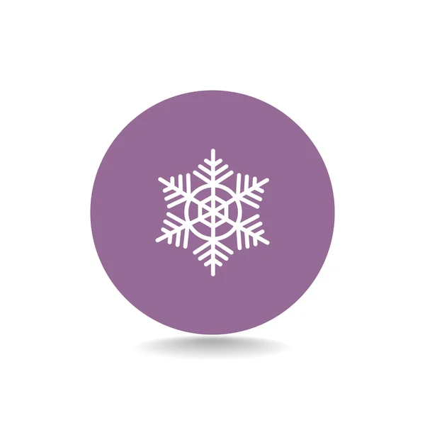 Winter snowflake icon — Stock Vector