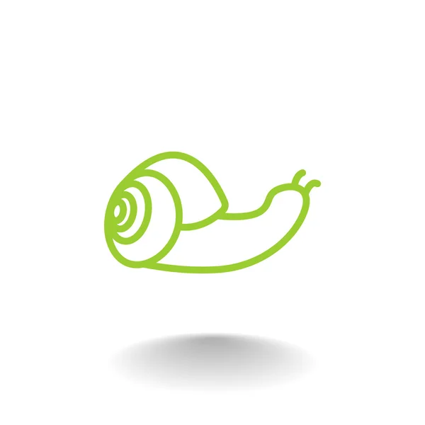 Icône d'escargot dessin animé mignon — Image vectorielle