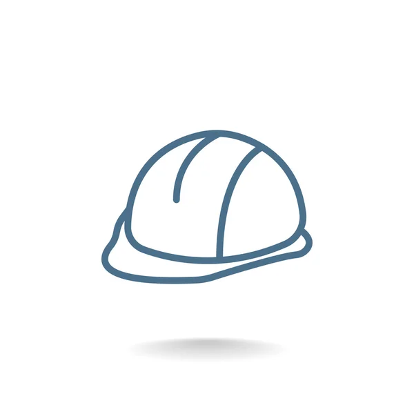 Icône de casque de construction — Image vectorielle