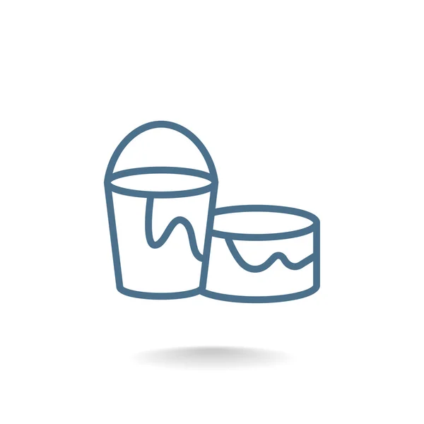 Icono de latas de pintura — Vector de stock