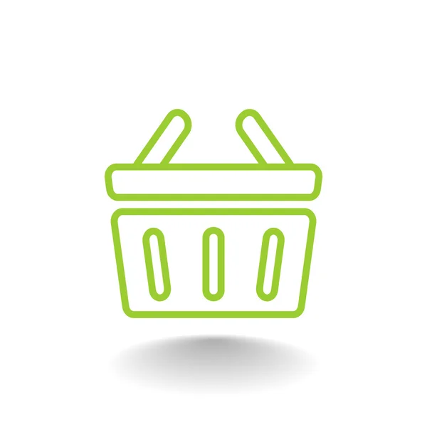 Shopping basket icon — Stock Vector