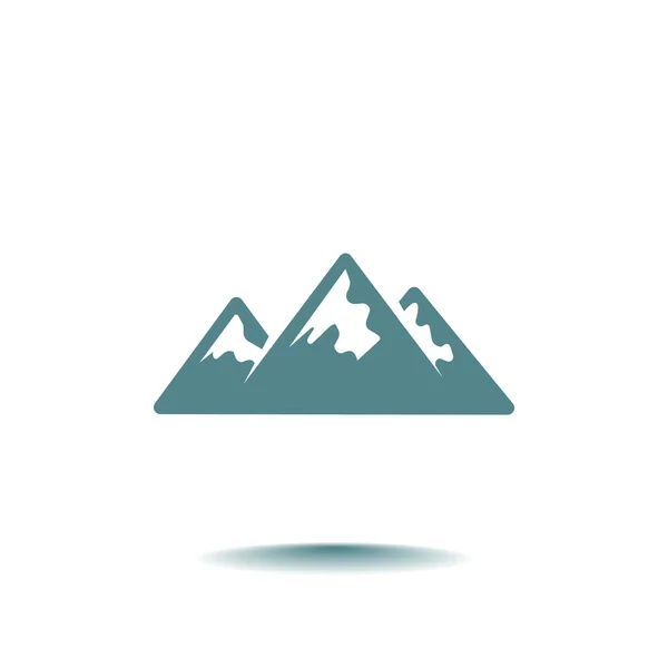 Ikon web pegunungan - Stok Vektor