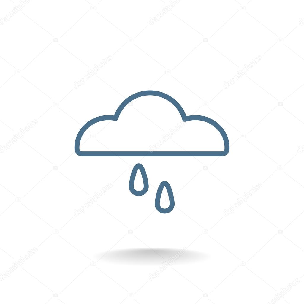 cloud and rain icon