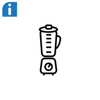 Elektrik blender simgesi.