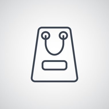 kağıt ambalaj ya da çanta simgesi