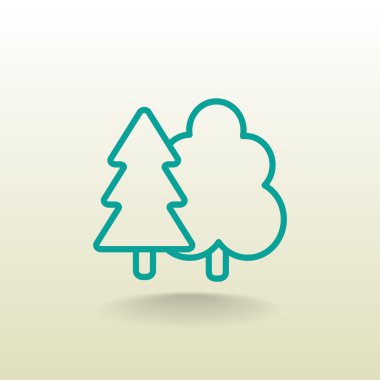 ağaçlar orman simgesi