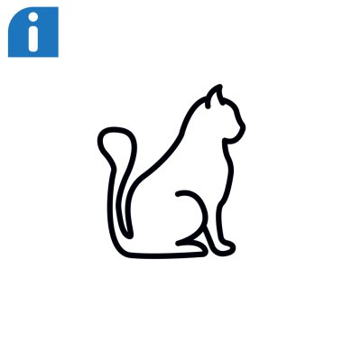 kedi evde beslenen hayvan simgesi