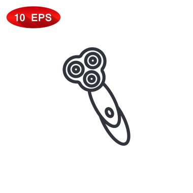 Elektrikli tıraş makinesi simgesini