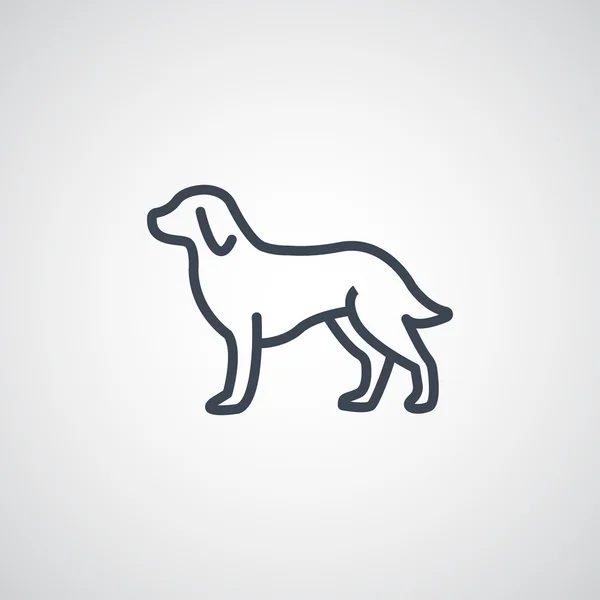 Szerkezeti kutya ikon — Stock Vector