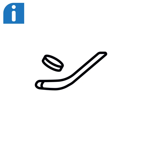 Stick voor ijshockey-pictogram — Stockvector