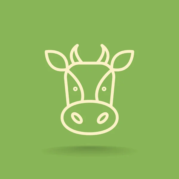 Молочна корова значок — стоковий вектор
