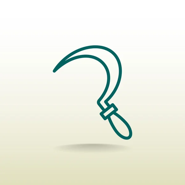 Икона садового серпа — стоковый вектор