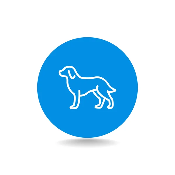 概要犬のアイコン — ストックベクタ