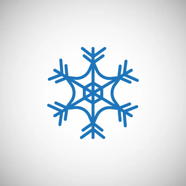 Invierno Copo de nieve icono — Vector de stock