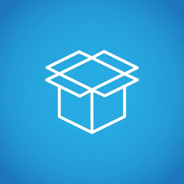 Lepenkové krabice ikony balíčku — Stockový vektor