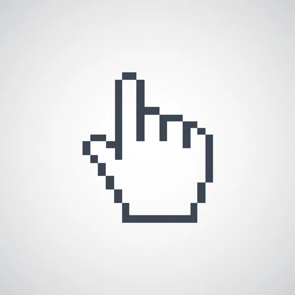 Pictogram van een hand cursor — Stockvector