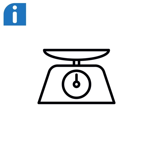 Kitchen scales icon — Stock Vector